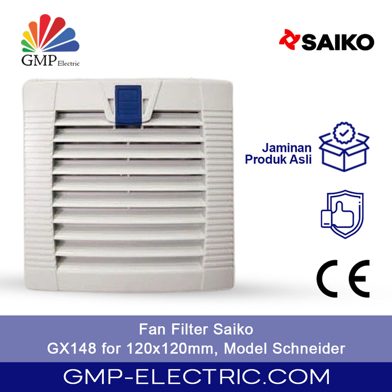 Fan Filter Saiko GX148 for 120x120mm, Model Schneider
