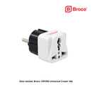 Over stecker Broco 1391055 Universal Cream 16A