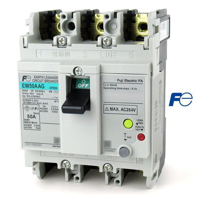 ELCB Fuji EW 50 EAG 3P 50A 2.5kA 30mA