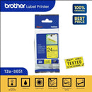 Label Tape Cassete Brother TZE-S651 24 mm Black on Yellow (Strong Adhesive)