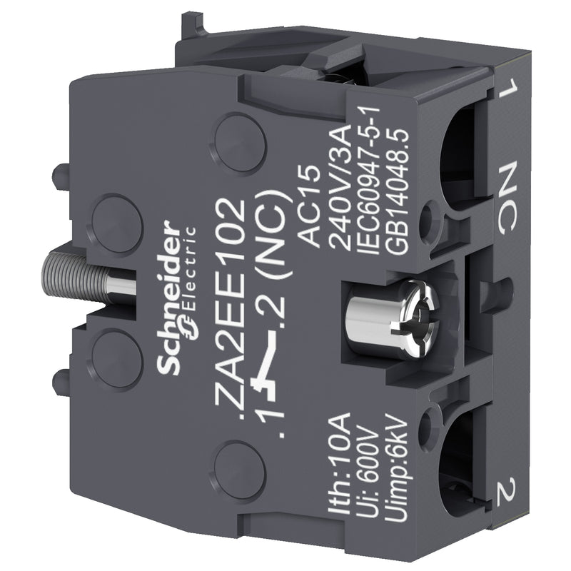 Schneider Easy Harmony XA2 Aksesoris - Kontak Tambahan Push Button 1 NO / 1 NC | ZA2EE101 / ZA2EE102