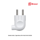 Stecker Arde L Type Broco  2P+E Putih 16A 1331255