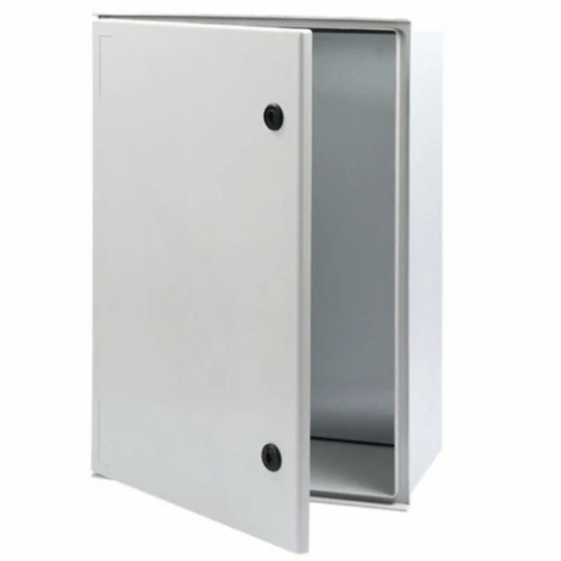 Panel Box Polyester TIBOX TIP-86 W600xH800xD300mm IP66 Cream w/Galvanized Steel Mounting Plate 1.5mm