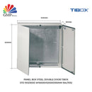 Panel Box Steel Double Door TIBOX STD-101230DD W1000xH1200xD300mm RAL7032