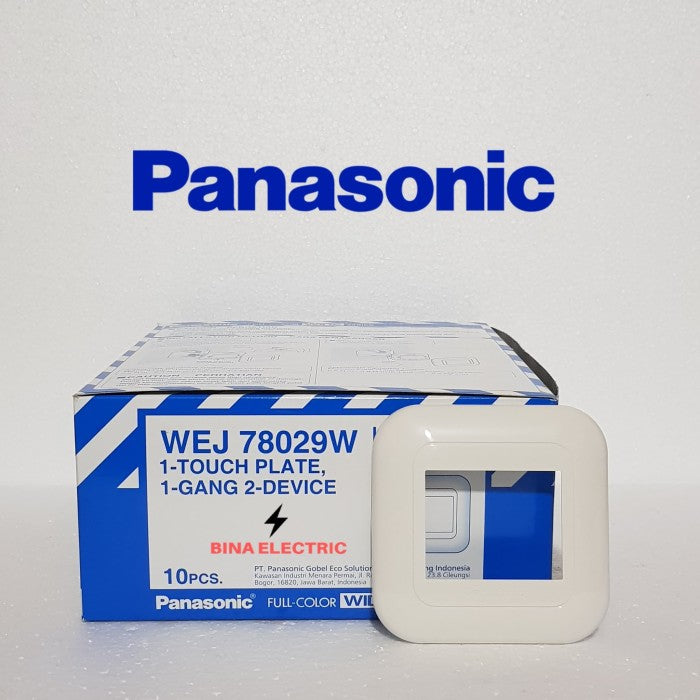 Frame Panasonic WEJ-78029W 1 Gang 2 Device White PVC Full Color Wide C