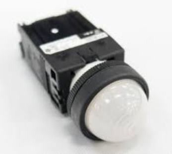 Pilot Lamp Fuji Dome DR 22 DOL H3W Trafo, LED 110VAC 22 mm White