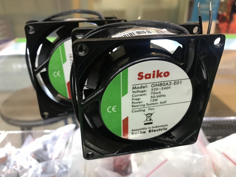 Cooling Fan Saiko GN80A2-E01/220V 80x80x25 mm 220VAC Persegi