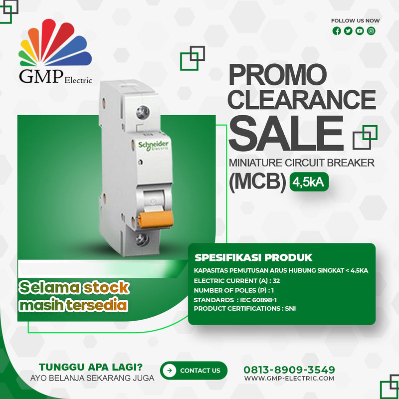 MCB Schneider Domae 1P 32A White