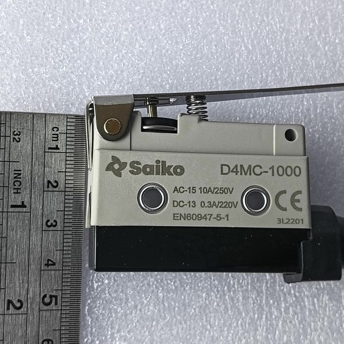 Limit Switch Saiko D4MC-1000 Hinge Lever NC-COM-NO AC-15 Ie10A