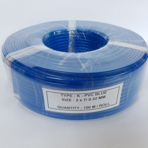 Kabel Thermocouple NB Type K 2x4/0,65 Blue Fiberglass