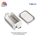 Enclosed Terminal Blok TIBOX TJ-6P W55xH125xD40mm