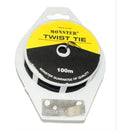Kabel Twist Tie Tukuiki 100 mtr Black