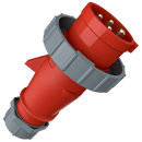 Mennekes 282 Plug 4x16A Red/White IP67 400V (K)