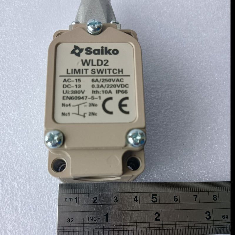 Limit Switch Saiko WLD2 Top Roller Plunger 1NO+1NC UI 380V Ith 10A