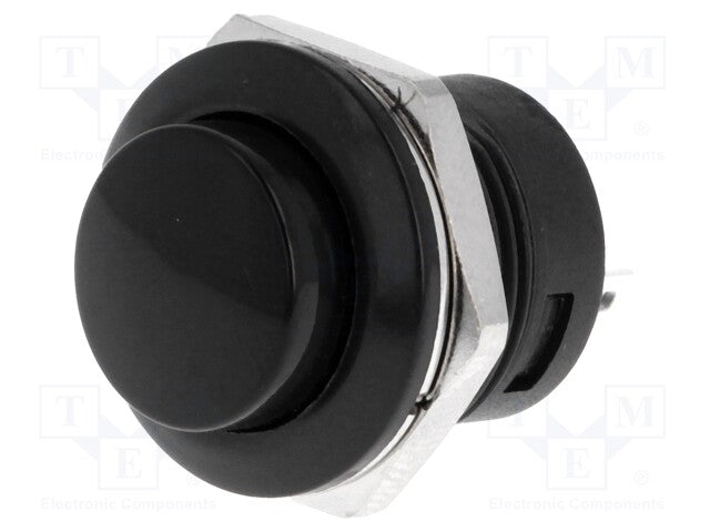 Mini Push Button R13-507A Black SCI