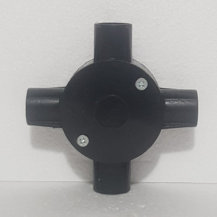 T Dus PVC Boss 25mm 4 Cabang B240/25/4BK Black
