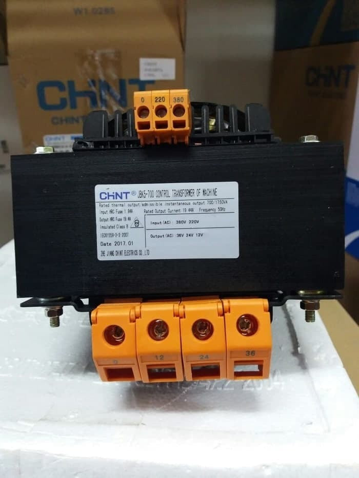 Transformer Chint JBK5-630VA-380/220V-220/ 110/48 Input 380-220V,Output 220/110/48V