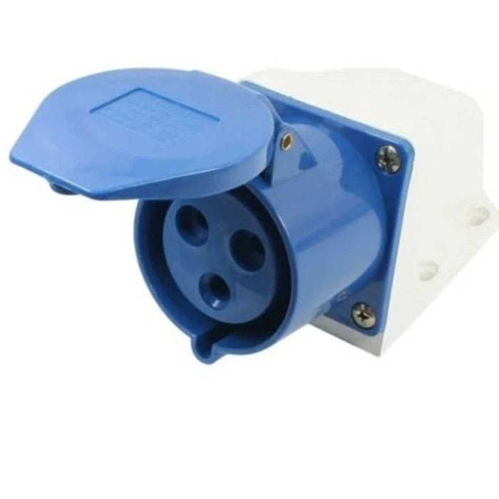 Industrial Socket CEE Surface Mounting 3x32A Blue/White IP44