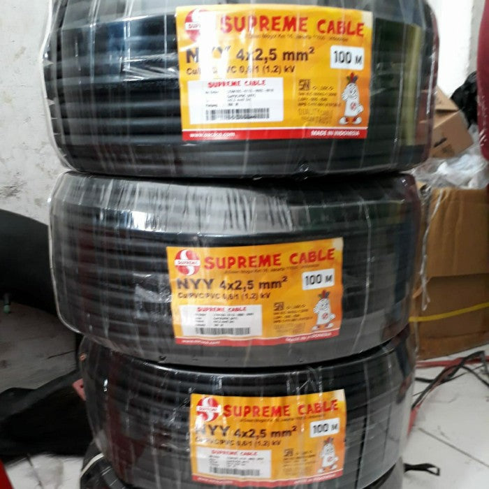 Kabel Power Supreme NYY 4x2,5 mm Black 0.6/1KV (Ecer)
