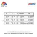 Box Panel SEABOX KP1808060 W800xH1800xD600  single door ,free standing IP65 RAL 7032, bisa dicombined