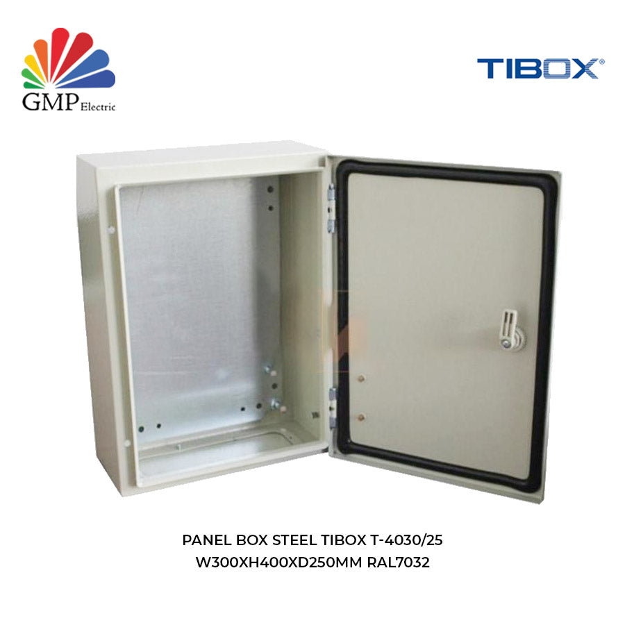 Panel Box Steel TIBOX T-4030/25 W300xH400xD250mm RAL7032