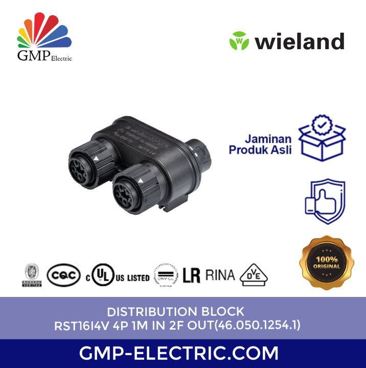 Distribution Block RST16i4V 4P 1M in 2F out(46.050.1254.1)