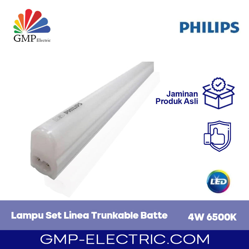 31099 Lampu Set Philips Linea Trunkable Batten 4W 6500K