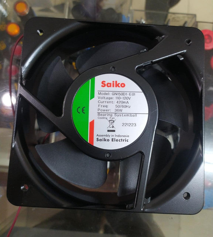Cooling Fan Saiko GN150D1-E01/110V 150x150x51 mm 110VAC Persegi