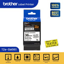 Label Tape Cassete Brother TZE-sm961 36 mm Black on White Strong Adhessive