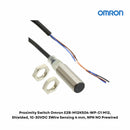 Proximity Switch Omron E2B-M12KS04-WP-C1 M12, Shielded, 10-30VDC 3Wire Sensing 4 mm, NPN NO Prewired