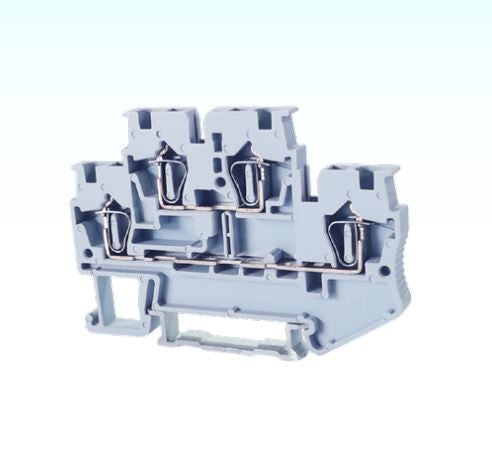 Terminal Blok 2 Tingkat Blox FJ6-2.5K 2.5 mm Grey Model Tusuk 800V 31A