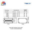Enclosed Terminal Blok TIBOX TJ-20P-S W100xH223xD75mm