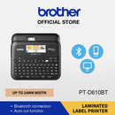 Printer Label Maker Brother PT-D610BT TZe, Office Model, PC Connect, Bluetooth up to 24mm