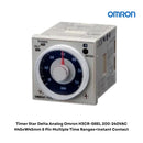 Timer Star Delta Analog Omron H3CR-G8EL 200-240VAC H45xW45mm 8 Pin Multiple Time Ranges+Instant Contact