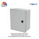 Panel Box Polyester TIBOX TIP-43 W300xH400xD200mm IP66 Cream w/Galvanized Steel Mounting Plate 1.5mm