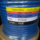 Kabel las 70mm / Welding Cable Superflex Australia Full tembaga - Biru"