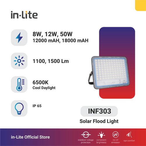 Solar Floodlight Inlite INF303 - 150W 6500K