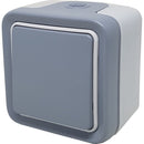 Saklar Waterproof Legrand (69711) Plexo 1 Gang 2 Way Grey IP55-IK07 OB