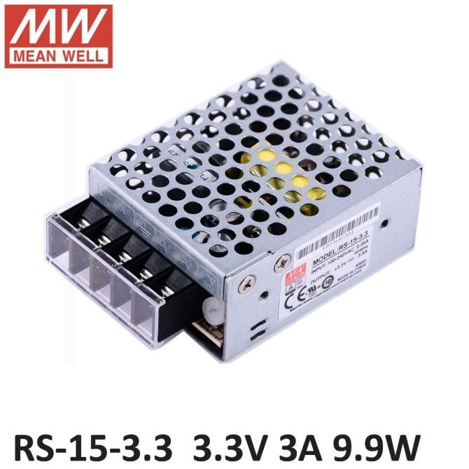 Power Supply MeanWell RS-15-3.3 Out. 3.3VDC In. 85-264VAC