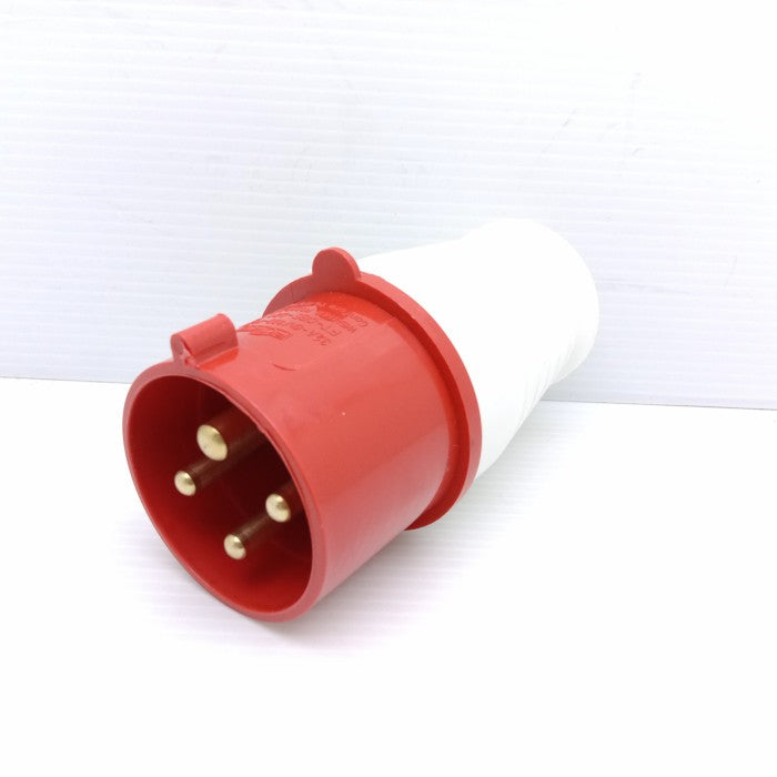 Industrial Plug CEE Plug 4x32A Red/White IP44