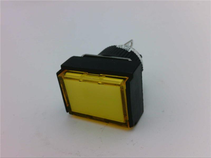 Pilot Lamp Fuji Retangular AH164-ZTYE3 Direct, LED 24VDC 16 mm Yellow