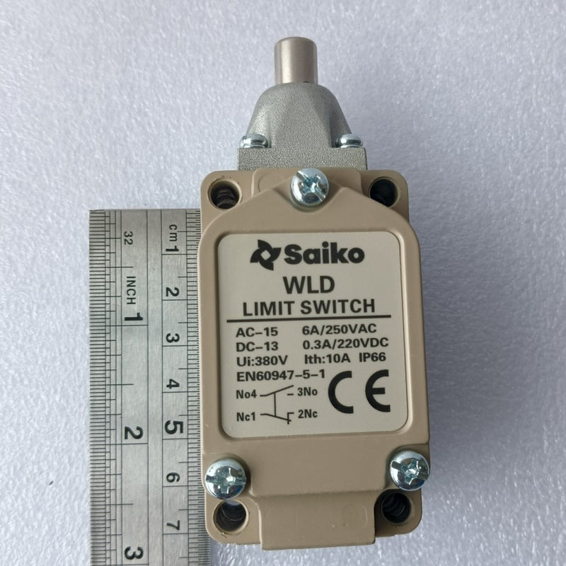 Limit Switch Saiko WLD Top Plunger 1NO+1NC UI 380V Ith 10A