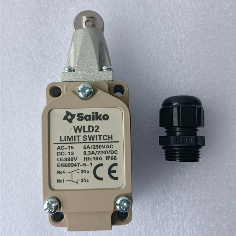 Limit Switch Saiko WLD2 Top Roller Plunger 1NO+1NC UI 380V Ith 10A