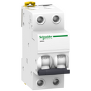 Schneider A9K27206 / A9K27210 / A9K27216 / A9K27220 / A9K27225 / A9K27232 / A9K24240 – MCB iK60N 2P C-Curve 6kA | 6–40A
