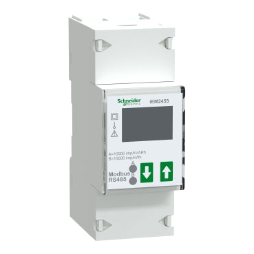 KWH Meter Digital Schneider A9MEM2455-TERA 1 Phasa IEM2455 (1P, 1P+N), Direct Connection 100A, Multi Tarif, Modbus & Pulse Output