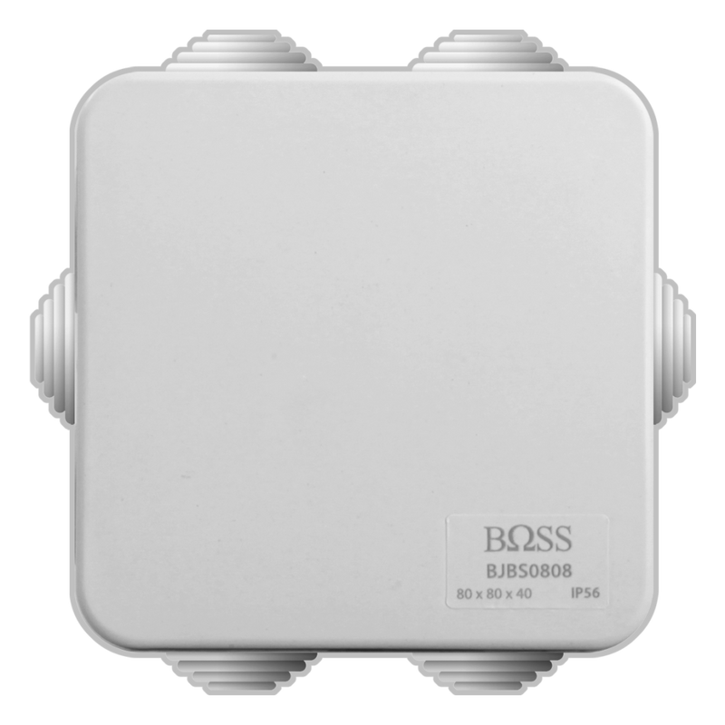 Duradus PVC BOSS 80(W)x80(H)x40(D) mm Persegi White + Gland