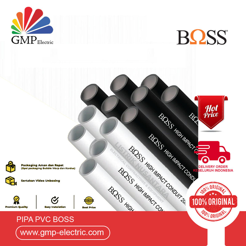 Pipa PVC Boss 20mm @2.8M B9020WE White