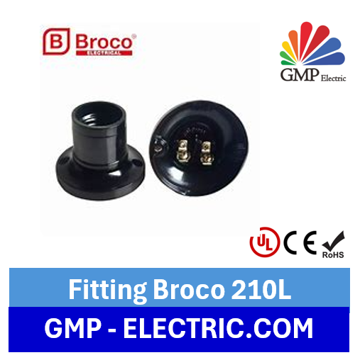 Fitting Lampu Broco 210L Plafon Black