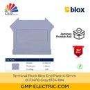 Terminal Block Blox End Plate 4-10 mm D-FJ4/10 Grey f/FJ4-10N