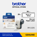 Standard Address Label Brother DK-11201 Die Cut Label Roll 29 mm x 89 mm, Black on White, 400 label